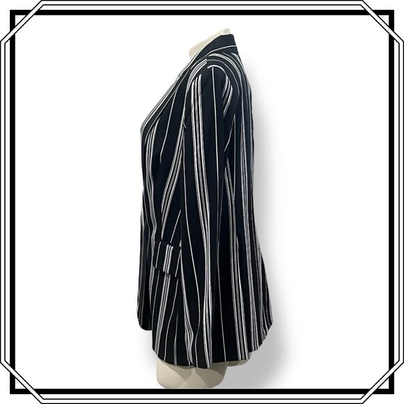 VINCE CAMUTO Striped Oversized Tailored Blazer - Size 10 / NWT - Picture 6 of 11